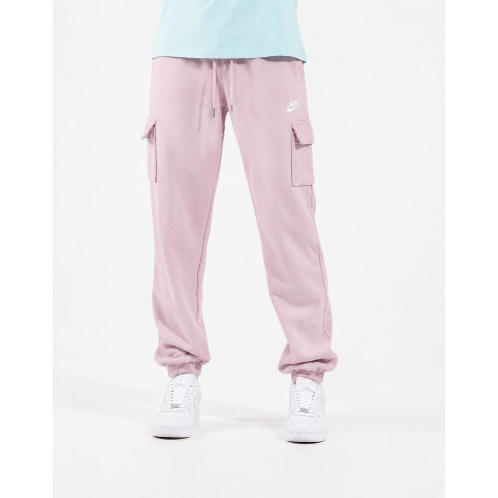 Nike NSW Essential Fleece Cargo Pants Womens XLarge Pink Sweatpants DD8713-695 - Picture 2 of 6